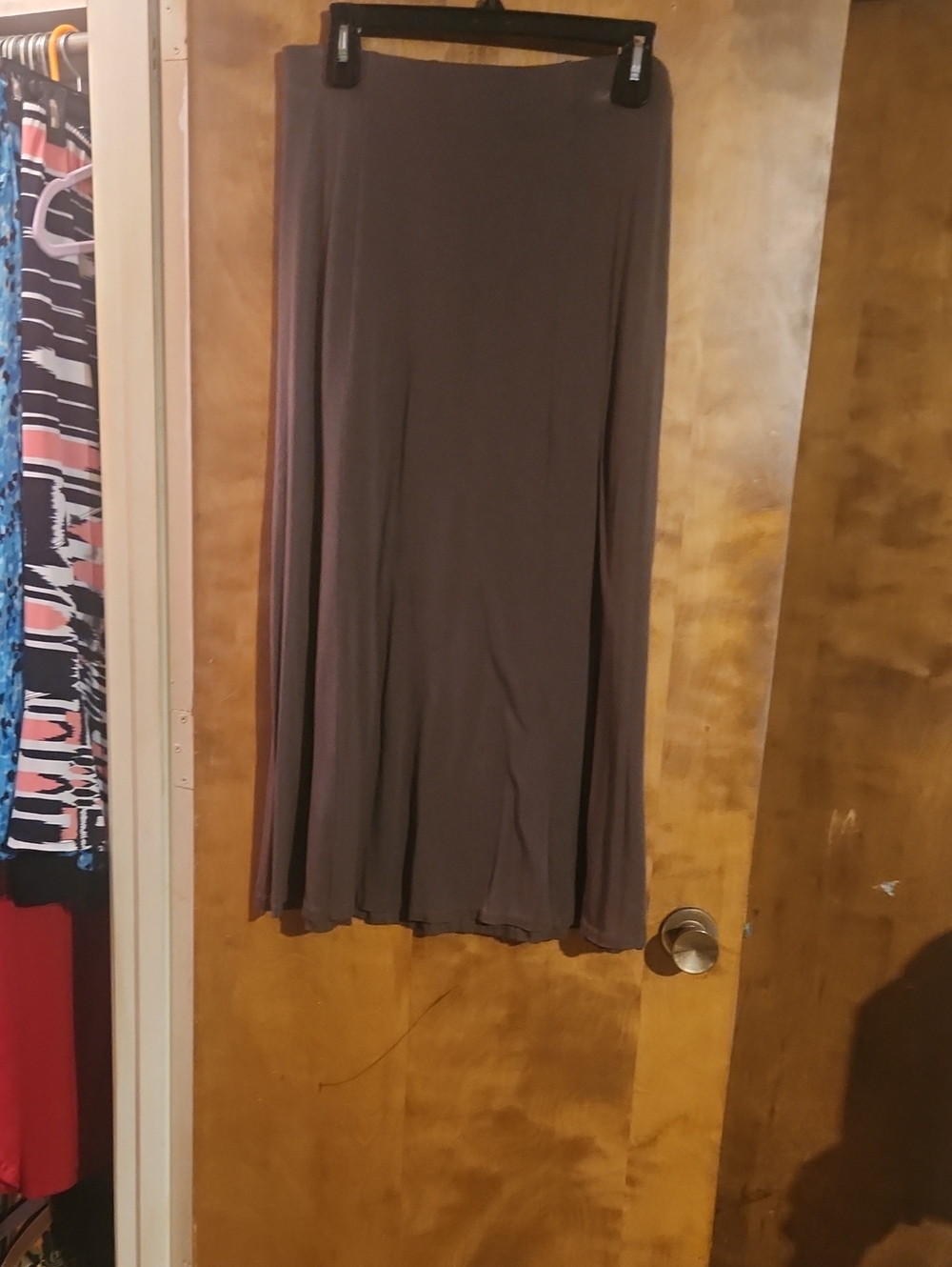 New York & Company Taupe Maxi Skirt